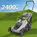 20x Kosiarka Elektryczna Lekka Mocna do Koszenia Trawy Duży Kosz 50L 2400W 43cm