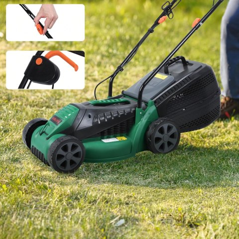 24X Kosiarka Elektryczna Lekka Mocna do Koszenia Trawy Duży Kosz 30L 1600W 32cm
