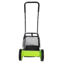 32x Kosiarka Ręczna Bębnowa Mechaniczna Wrzecionowa Pchana Z Koszem 16" 40 cm