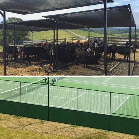 41x Siatka Cieniująca 1,5x50m 180G Maskująca Osłona Ogrodzenie Płot 100 Opasek