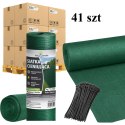 41x Siatka Cieniująca 1,5x50m 180G Maskująca Osłona Ogrodzenie Płot 100 Opasek