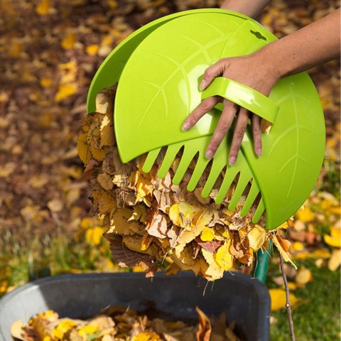 432x Zgarniacz Zbieracz Liści Plastikowe Grabie do Trawy do Ogrodu Chwytak