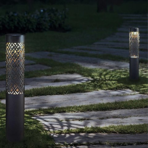 88x Lampa Ogrodowa Solarna Wbijana Słupek 71cm Dekoracyjna Pochodnia Latarnia 2szt.