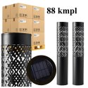 88x Lampa Ogrodowa Solarna Wbijana Słupek 71cm Dekoracyjna Pochodnia Latarnia 2szt.