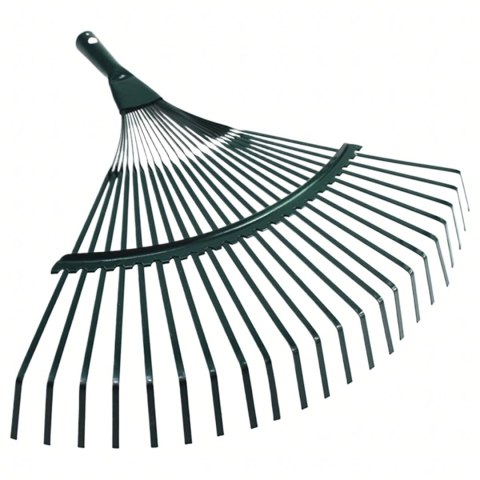 Grabie do Liści Trawy Wachlarzowe 42cm Ogrodowe z Trzonkiem Drewnianym 120cm