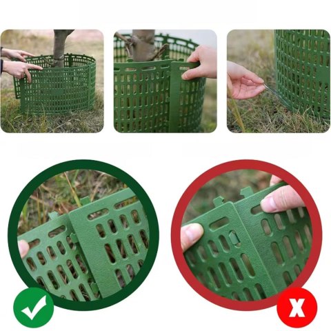 Ochrona na Pień Pieńki Drzew Ochraniacz Drzewek Sadzonek Osłona Pnia 6 szt