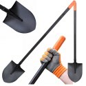 Szpadel Metalowy Łopata Ogrodowa Prosta z Metalowym Trzonkiem 150 cm Mocna