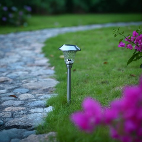 Zestaw Lamp Lampa Ogrodoa Solarna Wbijana Wodoodporne 42cm Zewnętrzna 6szt.