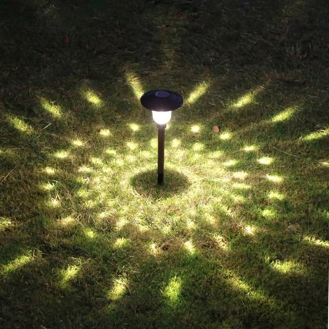 Zestaw Lamp Lampa Ogrodoa Solarna Wbijana Wodoodporne 42cm Zewnętrzna 6szt.