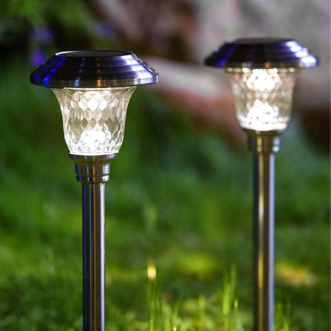 Zestaw Lamp Lampa Ogrodoa Solarna Wbijana Wodoodporne 42cm Zewnętrzna 6szt.