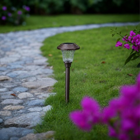 Zestaw Lamp Lampy Ogrodowe Solarne Wbijane Wodoodporne 42cm Zewnętrzne 6szt.