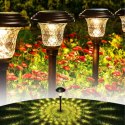 Zestaw Lamp Lampy Ogrodowe Solarne Wbijane Wodoodporne 42cm Zewnętrzne 6szt.
