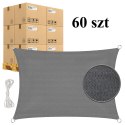 60x Zagiel Przeciwsłoneczny Parasol Ogrodowy Zacieniacz Prostokąt Markiza 4x5m