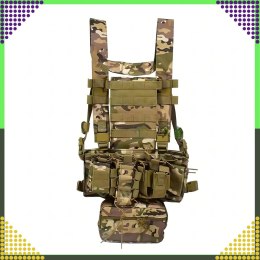 Kamizelka Taktyczna Wosjkowa Ochronna Molle Lekka Airsoft Zasobnik Asg