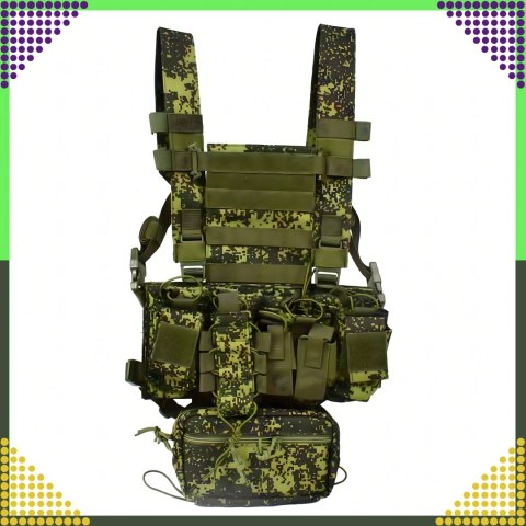Kamizelka Taktyczna Wosjkowa Ochronna Molle Lekka Airsoft Zasobnik Asg