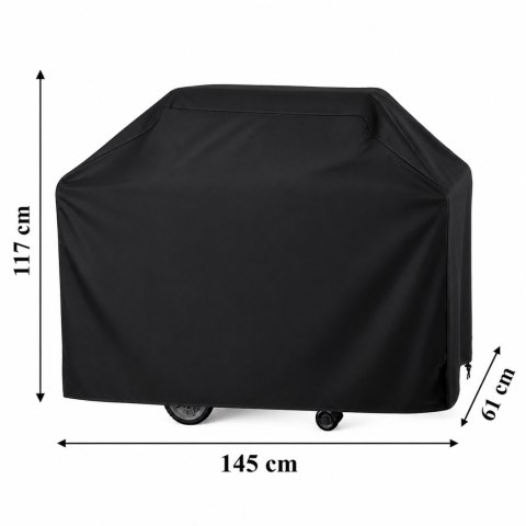 Pokrowiec Plandeka na Grila Wodoodporny Duży Osłona na Grill 145x117x61cm