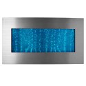 Wisząca Ściana Ścianka Wodna Bąbelkowa Fontanna LED RGB Kolory 95x55x11,5cm