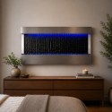 Wisząca Ściana Ścianka Wodna Fontanna Kaskadowa LED RGB Kolory 120x60x13cm