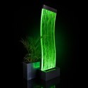 Wolnostojąca Ściana Ścianka Wodna Bąbelkowa Fontanna LED Kolory 183x50x28cm