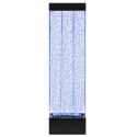 Wolnostojąca Ściana Ścianka Wodna Bąbelkowa Fontanna LED RGB Kolory 150x39x26cm