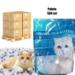 504x Żwirek Silikonowy dla Kota do Kuwety 1,5 kg Niezbrylający Bezpyłowy Wydajny