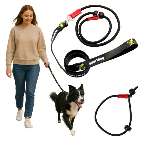 Smycz Nylonowa Trakcyjna 140 cm Linka Treningowa Spacerowa do Nauki Tresury
