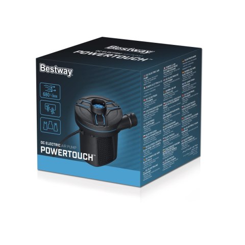 Bestway 62257 Pompka do Pompowania Materacy Basenów Elektryczna DC 12V 680L