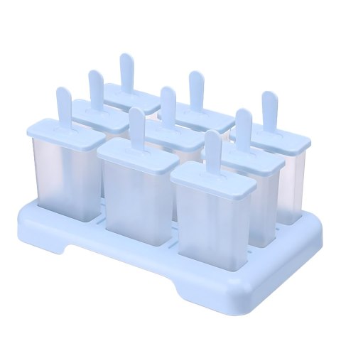 Foremki Forma do Lodów na Patyku Domowe Sorbet Lody Foremka 9 szt
