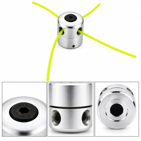 Głowica Aluminiowa do Kosy Spalinowej Podkaszarki Żyłkowa Zestaw + Żyłki