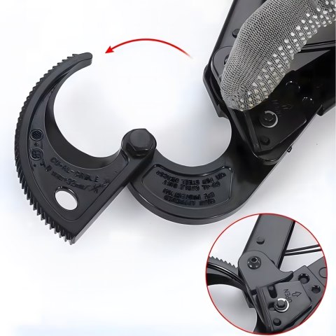 Nożyce Zapadkowe Obcinak Obcinaczki do Kabli Przecinak Izolowane 240 mm2