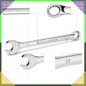 Zestaw Kluczy Płasko-Oczkowych 10 el. Klucze Płaskie Oczkowe Etui 8-24 mm
