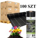 100X Agrowłóknina 70g 1,6m x 50m Czarna UV Agrotkanina Mata Antychwastowa