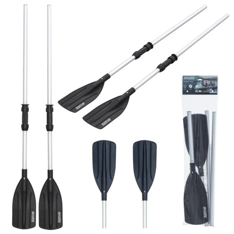 Bestway 62064 Wiosła Aluminiowe Składane do Kajaka Pontonu Sup 145cm 2 szt