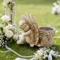 Figurka Doniczka Donica Ogrodowa Rzeźba Aniołek Anioł Nagrodek Dekoracja