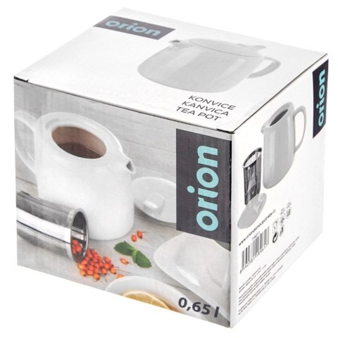 Dzbanek Porcelanowy 650ml Zaparzacz Sitko Stalowe MONA ORION