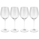 Kieliszki do Wina Białego 380 ml Ryflowane Zestaw 4 szt. Glass
