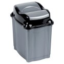 Kosz na Śmieci Plastikowy Szary 5 L ORION Wytrzymały i Pojemny