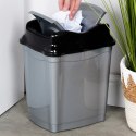 Kosz na Śmieci Plastikowy Szary 9 L ORION Wytrzymały i Pojemny