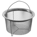 Koszyk do Smażenia Frytek Pączków Stalowy z Uchwytem Solidny ORION 21x13 cm