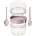 Kubek Pojemnik na Jogurt Musli Lunchbo x 370 ml ORION z Łyżeczką 13,5 cm
