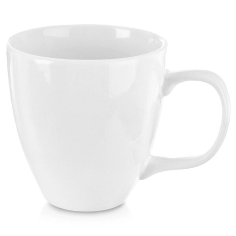Kubek Porcelanowy 400 ml ORION Mona Biały Wygodny do Zmywarki Mikrofalówki