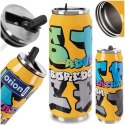 Kubek Termiczny Puszka 500 ml ORION Kolorowy Wzór Stal Nierdzewna