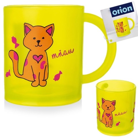 Kubek dla Dziecka Kot 260 ml ORION Kolorowy Wytrzymały do Zmywarki