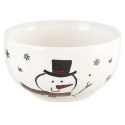 Kubek z Miseczką Porcelanowy 2 el. ORION Zima Bałwan Zestaw Śniadaniowy