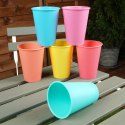 Kubki Plastikowe 400 ml 6 Szt. ORION Wielorazowe Kolorowe