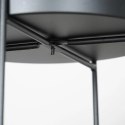 Kwietnik Metalowy Czarny 2-poziomowy Dekoracyjny ORION 46 / 58 cm 2 szt.