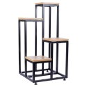 Kwietnik Stojak na Kwiaty 4-Poziomowy Kaskada Metalowy Loft VILDE 69 cm