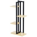 Kwietnik Stojak na Kwiaty 4-Poziomowy Kaskada Metalowy Loft VILDE 93 cm
