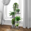 Kwietnik Stojak na Kwiaty 5-Poziomowy Kaskada Metalowy Loft VILDE 96 cm
