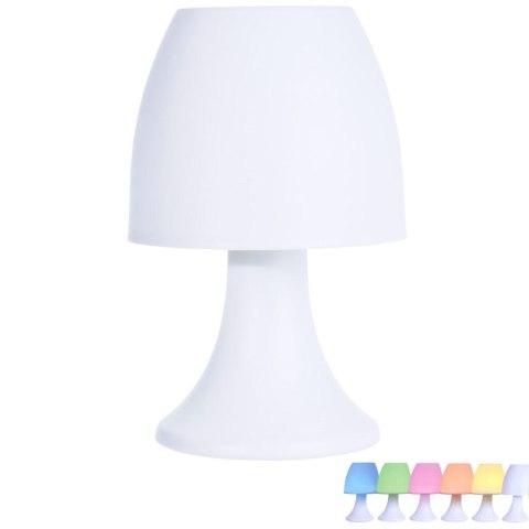 Lampka Lampa Stołowa Nocna Wieczorowa Led Wiele Kolorów Solidna VILDE 19 cm